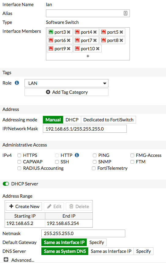 DHCP FortiGate 11